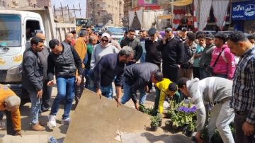 حملات مكثفة لرفع الإشغالات والنظافة بالخصوص خلال احتفالات العيد حملات مكثفة لرفع الإشغالات والنظافة بالخصوص خلال احتفالات العيد