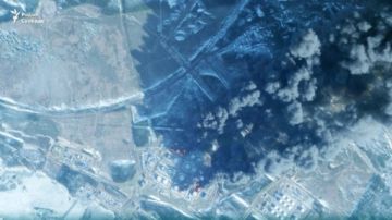 حريق ضخم في ميناء بريمورسك الروسي بعد هجوم بمسيرات أوكرانية صور