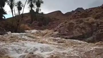 سيول تضرب أودية سانت كاترين بعد أمطار غزيرة