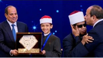 أكرمت القرآن الكريم وأهله.. الشيخ حجاج الهنداوي يوجه رسالة تقدير للرئيس السيسي