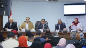 تدريب للعاملين بديوان دمياط على ملفات التصالح و تراخيص المحال التجارية