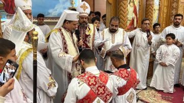 الأنبا بشارة يمنح الدرجة الإنجيلية لشماسين الأنبا بشارة يمنح الدرجة الإنجيلية لشماسين