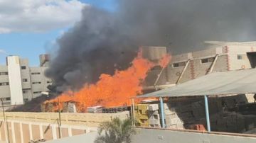 محاولات للسيطرة على حريق داخل محطة تصدير بالمنطقة الصناعية في المنوفية