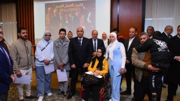 وزير العمل: حصر نسب تعيين ذوي الهمم في الشركات كل 3 أشهر وزير العمل: حصر نسب تعيين ذوي الهمم في الشركات كل 3 أشهر