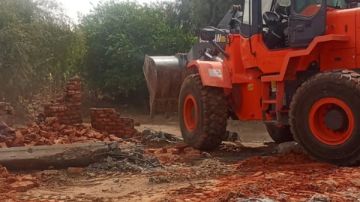 إزالة تعدي على أراضي أملاك الدولة بالزينية شمال الأقصر