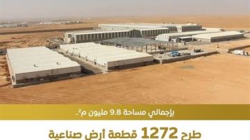 وزارة الصناعة تعلن إطلاق الطرح الثالث عشر للأراضي الصناعية وزارة الصناعة تعلن إطلاق الطرح الثالث عشر للأراضي الصناعية