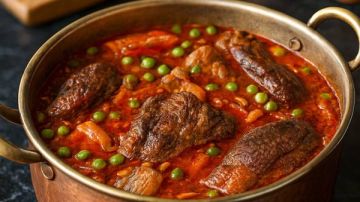 طريقة عمل البسلة باللحمة و الجزر طريقة عمل البسلة باللحمة و الجزر