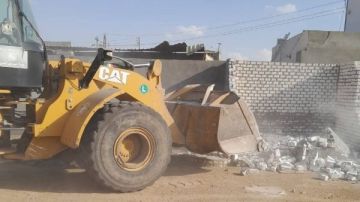 إزالة 20 حالة تعد بالبناء المخالف على الأراضي الزراعية بالشرقية