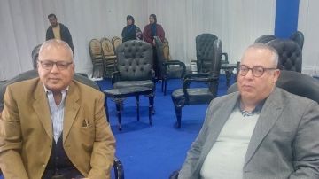 وزير الري السابق يدلي بصوته في انتخابات نقابة المهندسين بلجان القاهرة