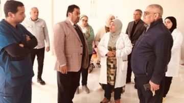 عميد كلية الطب ببني سويف يتفقد أعمال التجديدات بقسمي الصدرية والجراحة بالمستشفى الجامعي