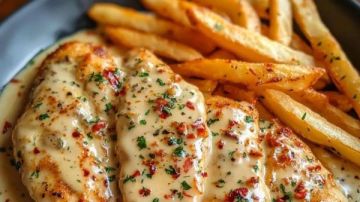 طبق جديد.. طريقة فيليه دجاج بصلصة الثوم الكريمي
