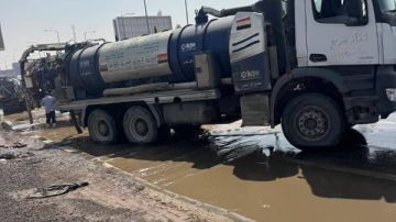 كسر مفاجئ بخط طرد رئيسي بـ ٦ أكتوبر