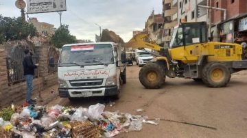 تكثيف حملات النظافة بشوارع سيدي سالم في كفر الشيخ صور