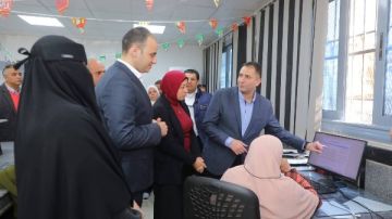 محافظ دمياط يتابع نسب الإنجاز بالطلبات بالمركز التكنولوجي