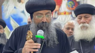 وضع حجر أساس كنيسة القديس البابا ديسقوروس بقرية العطيات بأطفيح.. صور