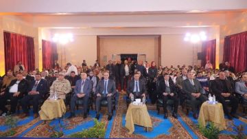 محافظ دمياط يشهد الحفل الختامي لأولمبياد مدارس دمياط