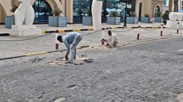 الغردقة..تكثيف أعمال رفع كفاءة الممشى السياحي استعدادا لعيد الفطر