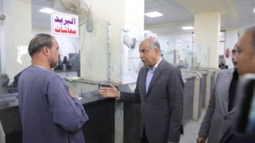 محافظ المنيا يتفقد مجمع خدمات المواطنين والمجمع الزراعي ببنى عبيد