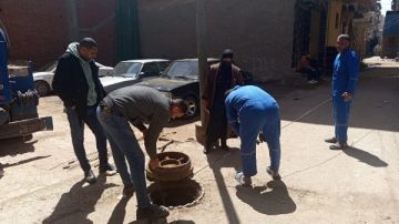 معالجة مشكلات الصرف الصحي في مدينة دسوق بكفر الشيخ.. صور معالجة مشكلات الصرف الصحي في مدينة دسوق بكفر الشيخ.. صور