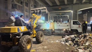 محافظ الجيزة يوجه بحملة نظافة مكبرة أسفل محور عمرو بن العاص