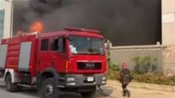 حريق في موقف أتوبيسات عبد المنعم رياض .. وتدخل أمني عاجل