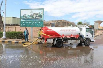 مصر.. المدن الجديدة تكثف جهودها للتعامل مع موجة الطقس السيئ مصر.. المدن الجديدة تكثف جهودها للتعامل مع موجة الطقس السيئ