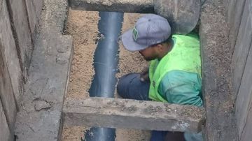 الانتهاء من إصلاح هبوط بإحدى فروع خطوط الصرف بالخادمية بكفر الشيخ