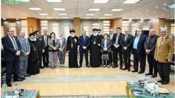 وفد كنسي بالشرقية يقدم التهنئة للمحافظ ومديرية الأمن بمناسبة العيد