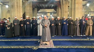 صلاة العشاء والتراويح في الجامع الأزهر ليلة 14 رمضان بث مباشر صلاة العشاء والتراويح في الجامع الأزهر ليلة 14 رمضان بث مباشر