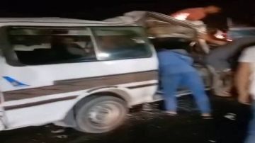 بالأسماء.. إصابة 9 أشخاص فى حادث تصادم بأسوان