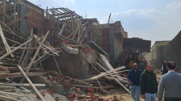 إزالة حالات بناء مخالف بأبو النمرس واتخاذ الإجراءات القانونية