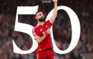 ليفربول يحتفل بصلاح بعد وصوله لـ 50 هدفا في دوري الأبطال