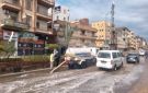 سحب مياه الأمطار وشفطها بشوارع دمياط