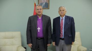 القس أندريه زكي يستقبل رئيس الطائفة المعمدانية في الأردن