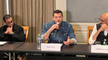 عمرو يوسف يحتفل بالعرض الخاص لمسلسله الجديد الفرنساوي