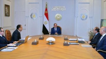 الرئيس السيسي يجتمع بـ مدبولي ووزير المالية.. فيديو