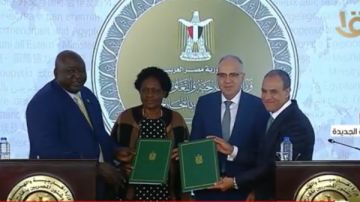 توقيع بيان خاص بالتعاون بين مصر وأوغندا.. فيديو