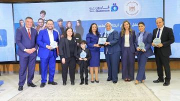 وزيرة التضامن تكرم رئيسة الجمعية المصرية لذوي الإعاقة والتوحد وزيرة التضامن تكرم رئيسة الجمعية المصرية لذوي الإعاقة والتوحد