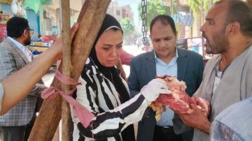 ضبط 1.5 طن لحوم غير صالحة للاستهلاك الآدمي بالمنيا