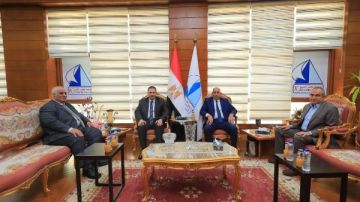 محافظ دمياط يشارك في مناقشة رسالة ماجستير بكلية الهندسة بكفر الشيخ