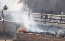 السيطرة علي حريق بالقرب من سكة حديد أشمون في المنوفية.. صور