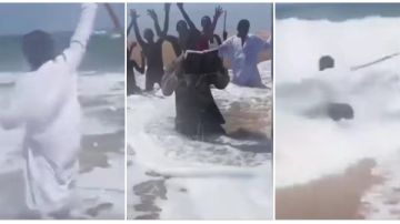 كان هيغرق هو وأنصاره.. شخص يدعي أنه سيشق البحر بعصاه والنتيجة صادمة كان هيغرق هو وأنصاره.. شخص يدعي أنه سيشق البحر بعصاه والنتيجة صادمة