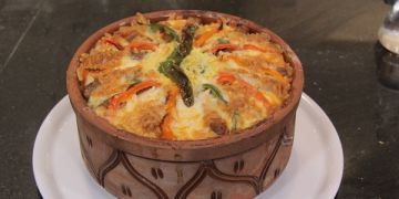 طريقة عمل طاجن أرز معمر باللحم طريقة عمل طاجن أرز معمر باللحم