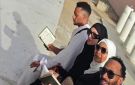 لبيك اللهم لبيك.. محمد رمضان يؤدي مناسك الحج برفقة زوجته وشقيقيه