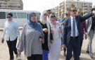 محافظ بورسعيد يتفقد موقع إنشاء ازدواج كوبري منطقة الحرفيين ببورفؤاد
