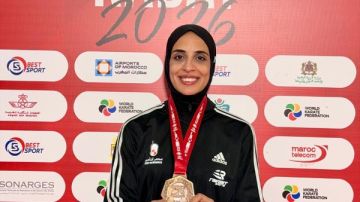 فريال أشرف بعد حصد برونزية الدوري العالمي للكاراتيه: خطوة  في مشواري