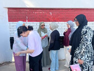 طلاب الثانوية العامة يبدأون امتحان اللغة العربية بالإسكندرية صور