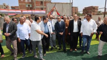 محافظ المنوفية يفتتح ملاعب كرة القدم بدكما وزوير محافظ المنوفية يفتتح ملاعب كرة القدم بدكما وزوير