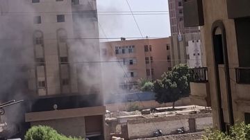 حريق داخل مخزن مستلزمات طبية ببنها حريق داخل مخزن مستلزمات طبية ببنها