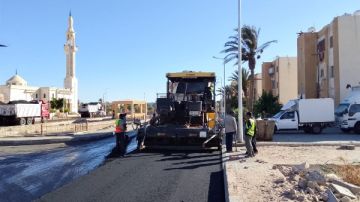 تطوير الطرق الداخلية بأحياء 102 وحدة بطور سيناء تطوير الطرق الداخلية بأحياء 102 وحدة بطور سيناء